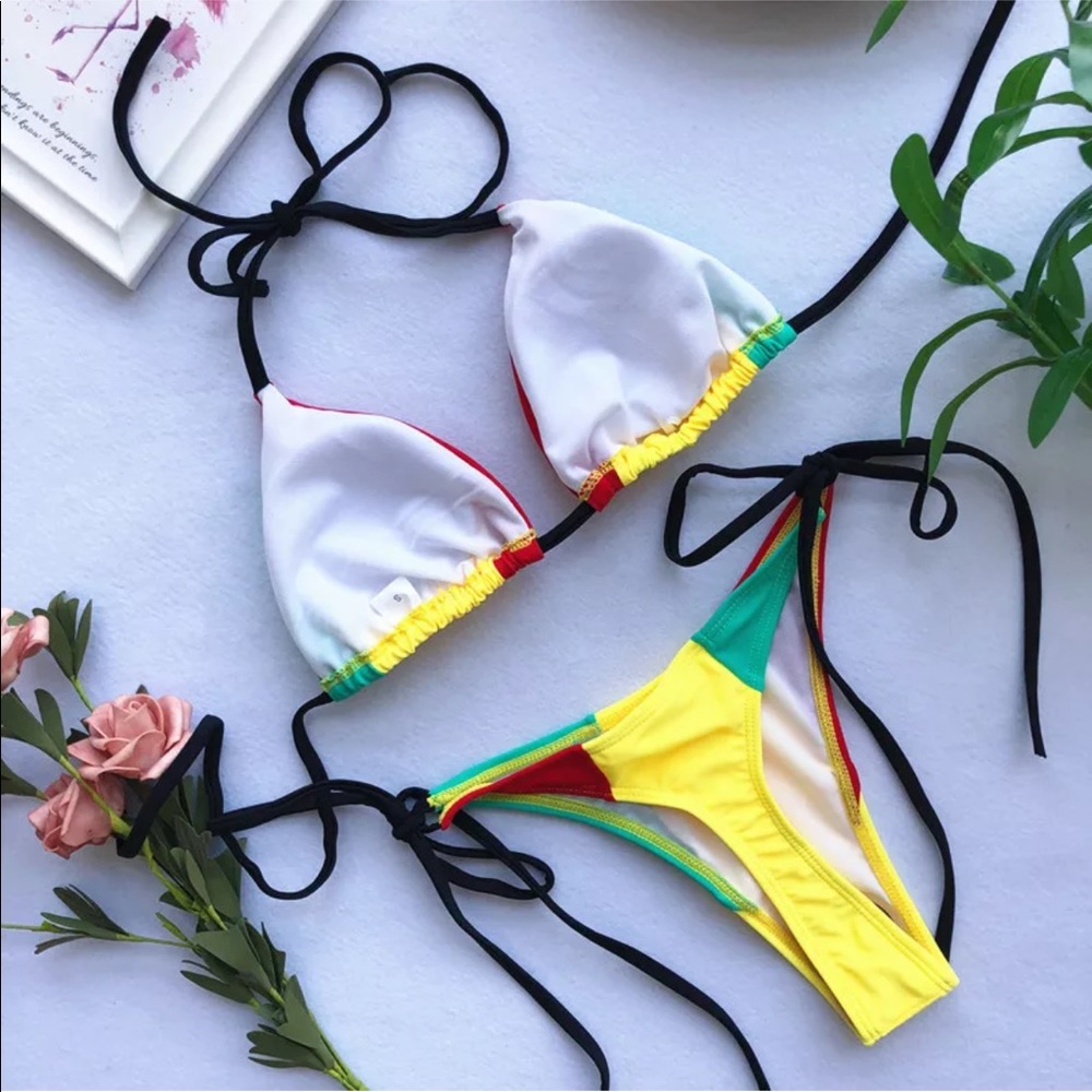 184. tropical thong bikini - Picture 4 of 5